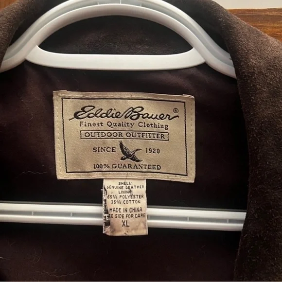 Eddie Bauer suede leather coat - Picture 3 of 3